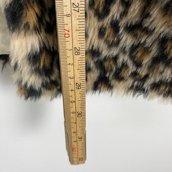 GLAM GRUNGE Cheetah Print Coat – Windsor Faux Fur Wool Blend – Size S - Picture 7 of 7